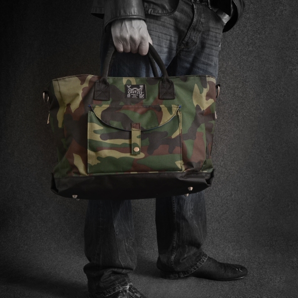 field general camo work tote briefcase ballistic nylon carry bag
